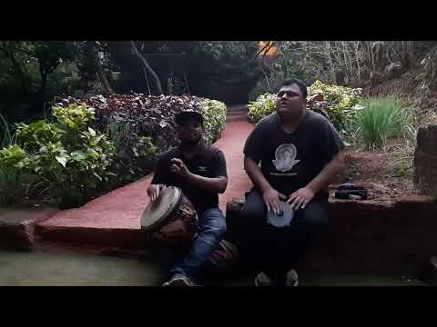 Djembe and darbuka jamming/mr. yogesh and james