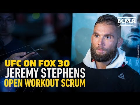 UFC on FOX 30: Jeremy Stephens Open Workout Scrum - MMA Fighting