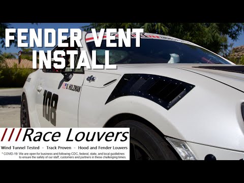 FRS/BRZ/86 Fender Vent Install- RaceLouver Curved Fender Vents