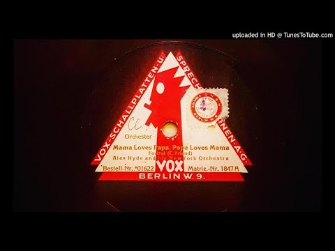 1920s Weimar Berlin Hot jazz - Alex Hyde New York Orchestra - Mama loves papa - 1924