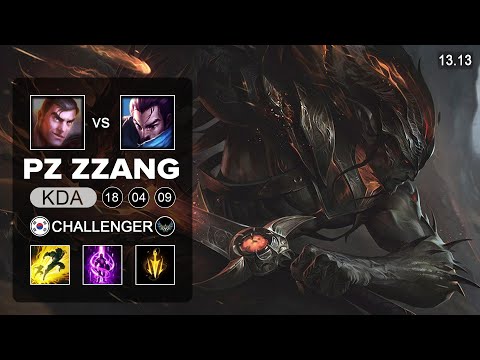 Pz ZZang Yasuo vs Jayce Top - KR Challenger - Patch 13.13 Season 13