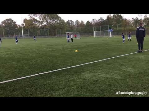 stukje film van de wedstrijd stukken DWS JO11-1 en Always Forward JO11-2