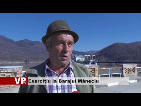 Exercițiu la Barajul Măneciu