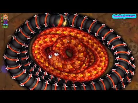 LITTLEBIGSNAKE.IO - SUPER BIG PRO SNAKE VS 999,999 TINY NINJA SNAKES | FUNNY WORMSZONE.IO GAMEPLAY