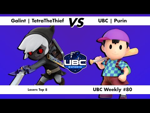 UBC Weekly #80 - Losers Top 8 - Galint | TetraTheThief (Toon Link) Vs. UBC | Purin (Ness) - SSBU
