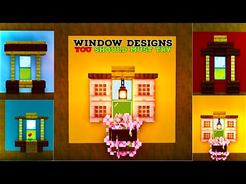 10 Stunning Minecraft Window Designs! Don't Miss Out!