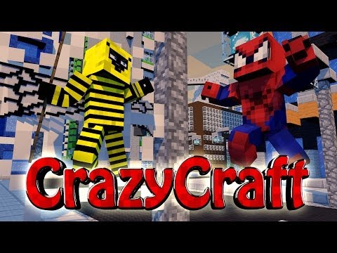 Minecraft | CrazyCraft 2.0 - OreSpawn Modded Survival Ep 114 - "SUPERHERO SHIP WARS"