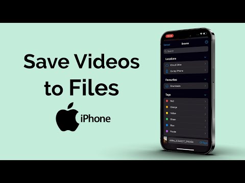 How to Save Videos to Files on iPhone?