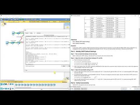 PKT 10.1.3.4 - Configuring OSPF Advanced Features