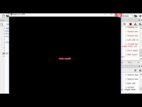 Crash course Kivy lesson 1: Hello World!