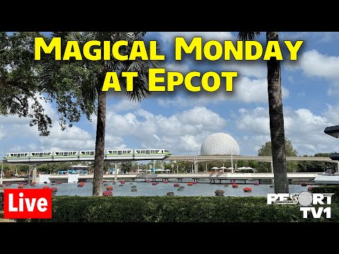 🔴Live: Magical Monday at Epcot - Eggstravaganza Easter Egg Hunt - Rides, Shopping & More
