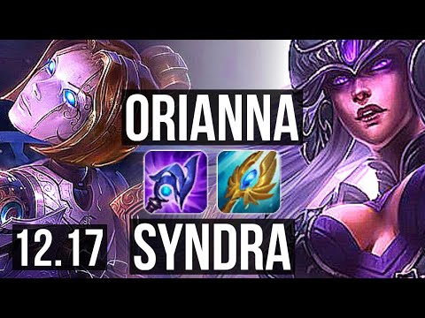 ORIANNA vs SYNDRA (MID) | 7/0/6, Godlike, 300+ games | KR Grandmaster | 12.17