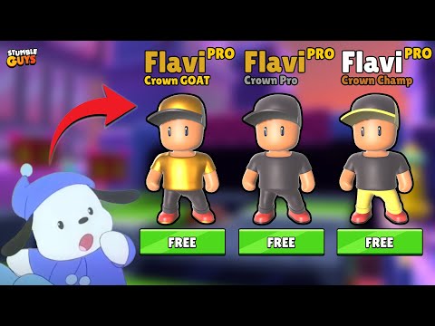 👑 How to get CROWN CHAMP/PRO/GOAT TITLE, GOLD NAME, FREE SKINS, and MORE in Stumble Guys! 👑