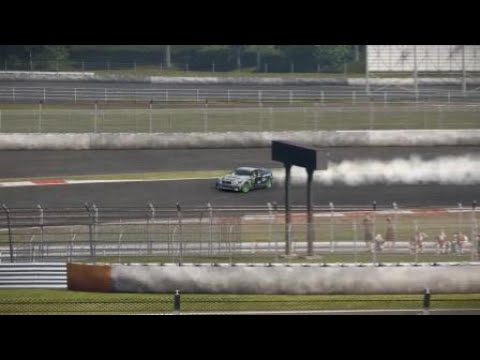 Project CARS 2 drifting at Fuji, 186 MPH reverse entry!!!