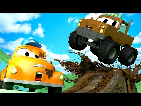 Marley der Monstertruck - Toms Autowaschanlage in Car City 💧  Cartoons für Kinder