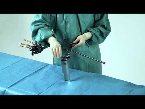 Retractor System Condor GoldLine - Handling of blade holder