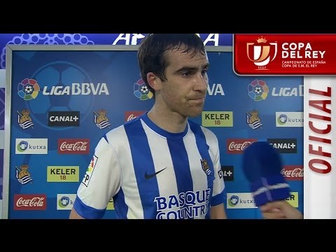 Entrevista a Mikel González tras el Real Sociedad - Racing de Santander - HD Copa del Rey