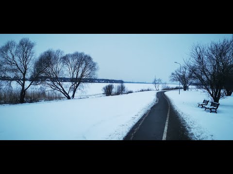 Winter in Riga |  Kengarags Promenade | Relaxing POV