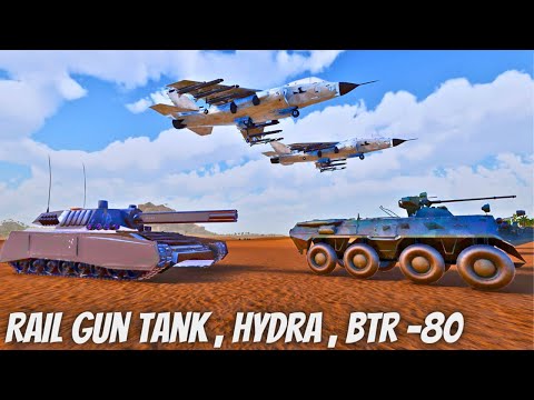 HYDRA , BTR-80 , RAILGUN TANK & T-45 ROBOTS vs Every DEMON OF BLOOD GOD from Warhammer 40K | UEBS 2