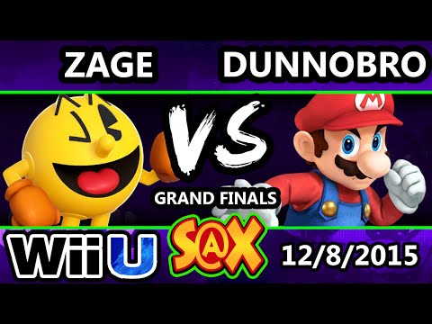 S@X 127 - DunnoBro (Mario) Vs. Zage (Pac-Man) SSB4 Grand Finals - Smash Wii U - Smash 4
