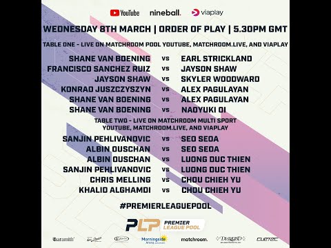 Biliárd Premier League 2023 - 2023 03 08 - Konrad Juszczyszyn vs Alex Pagulayan HUN