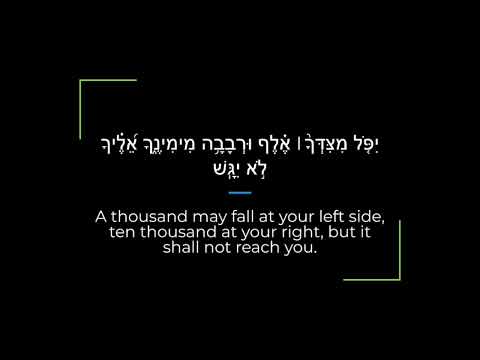 Psalm 91 Zabur/Tehillim Sephardi Hebrew Canting/Recitation with English