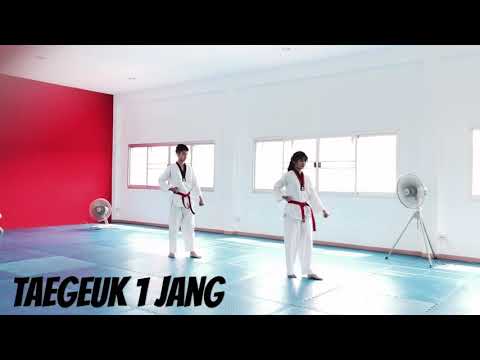 Taekwondo Poomsae 1 - 3  (Taegeuk 1 - 3 Jang)