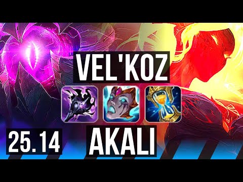 VEL'KOZ vs AKALI (MID) | KR Master | 25.14