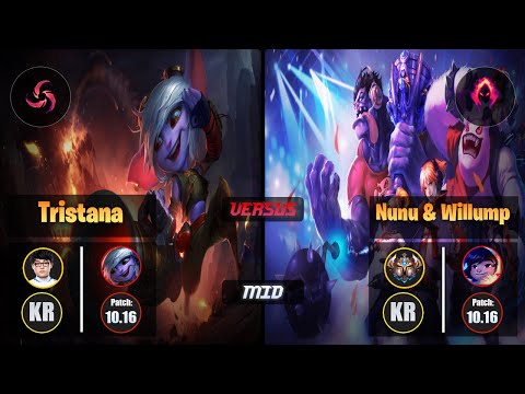 ShowMaker TRISTANA (Mid) [Hail of Blades] VS NUNU & WILLUMP - Challenger KR Patch 10.16
