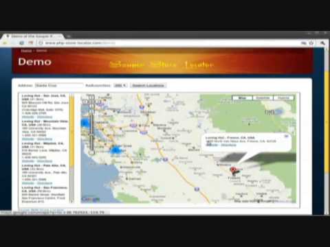 Google map store locator