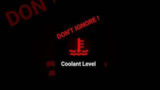Coolant Level Warning Light