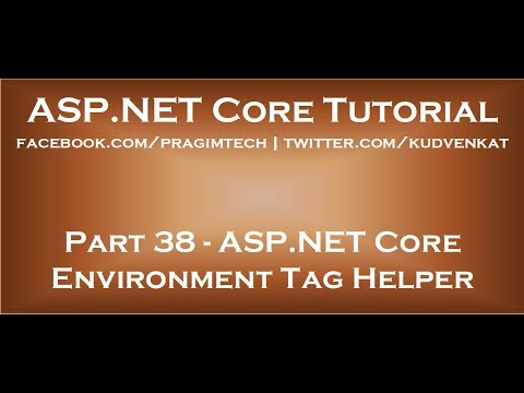 ASP NET Core Environment Tag Helper