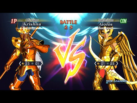 Krishna (Chrysaor Scale) vs Aiolos (Sagittarius Gold Cloth) - Saint Seiya: Brave Soldiers