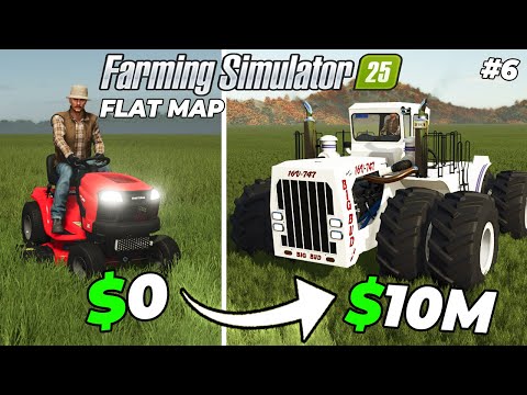 I survived 30 years on the Flat Map with $0! (Full Film) - Farming Simulator 25