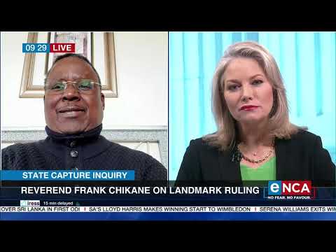 Discussion Reverend Frank Chikane on landmark ruling