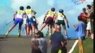 preview picture of video 'FIS ROLLERSKI WC 2002 - Relay Women'