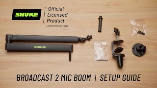 Shure Broadcast Boom 2 Quick Start Guide