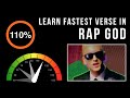 Learn Eminem's Fastest Verse In 'Rap God' (Slowed Down + Scrolling Lyrics)