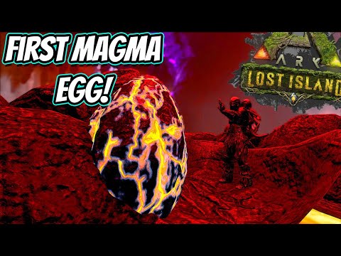 FIRST MAGMASAUR EGG, FIRST ARTIFACT AND MAX LVL MONKEH TAME! Ark Lost Island Hardcore Ep 9!
