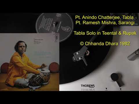 Pt. Anindo Chatterjee - Tabla Solo in Teental & Rupak, 1982