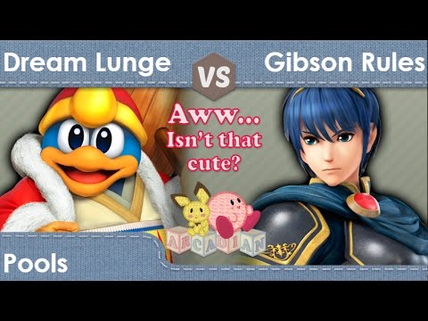 AITC  - Dream Lunge (DDD) vs Gibson Rules (Marth, Bayonetta) Pools - Smash 4