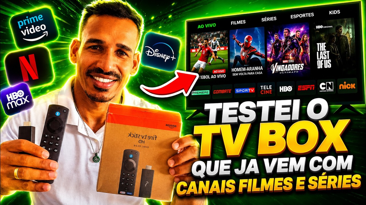 😱TV BOX COM CANAIS LIBERADOS? VEJA ESSE TV BOX COM VARIOS APLICATIVOS DE IPTV 😱