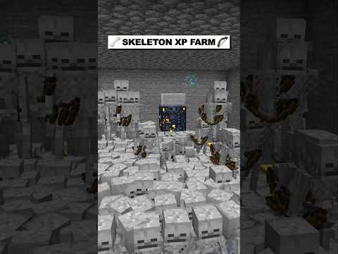 Minecraft Skeleton XP Farm! #minecraft #shorts