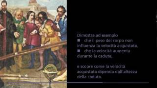 Gli studi di Galileo sulla caduta dei corpi