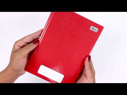 Vídeo do produto Caderno Brochura Capa Dura 1/4 Pepper Vermelho 80 Folhas