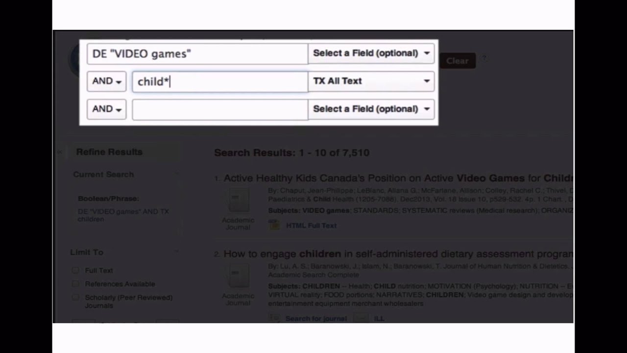 Using EBSCO Databases