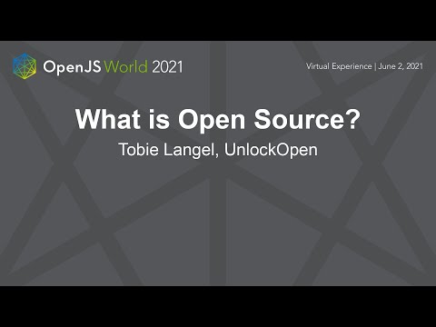 What is Open Source? - Tobie Langel, UnlockOpen