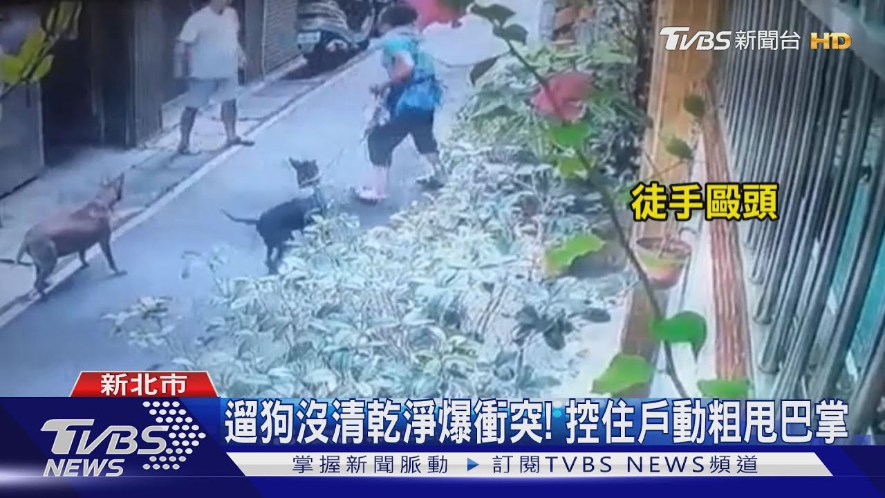 遛狗沒清乾淨爆衝突! 控住戶動粗甩巴掌