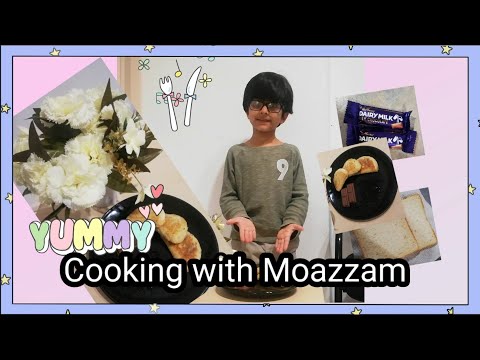 Cooking with Moazzam | easy recipe of chocolate bun | kids cooking time. By two super cute brothers