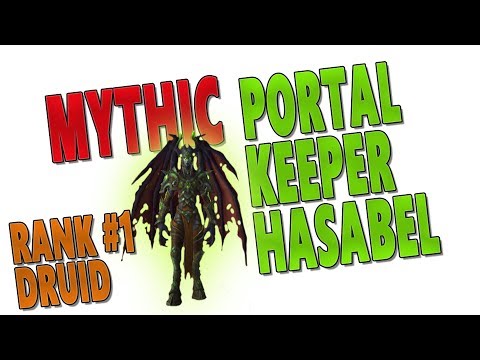 7.3.2 MYTHIC "Portal Keeper Hasabel" - RANK 1 Resto Druid PoV (Antorus, the Burning Throne)